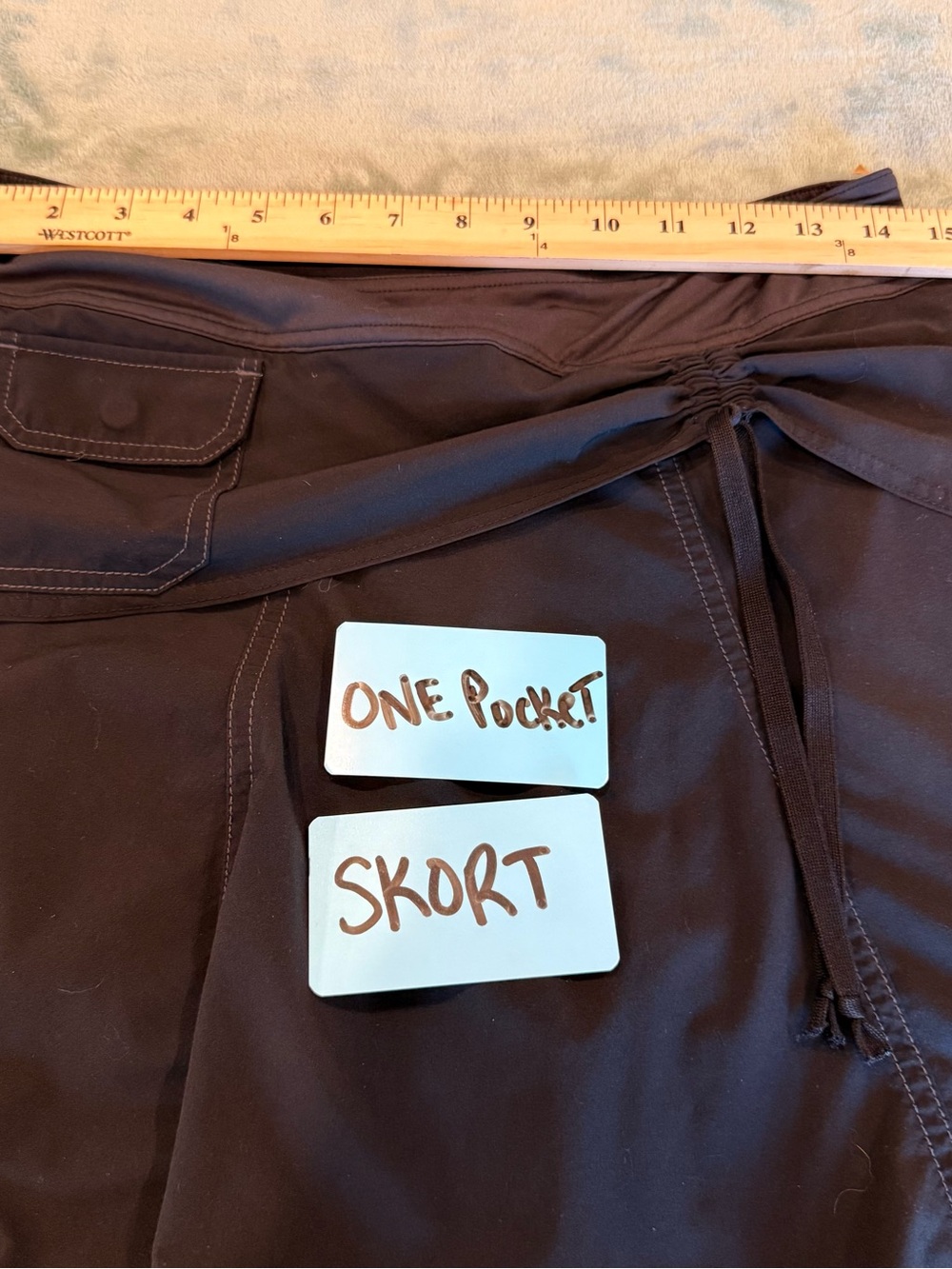 Athleta Women’s Black Athletic Skort Size 6P Built-In Shorts Skirt - Picture 7 of 13